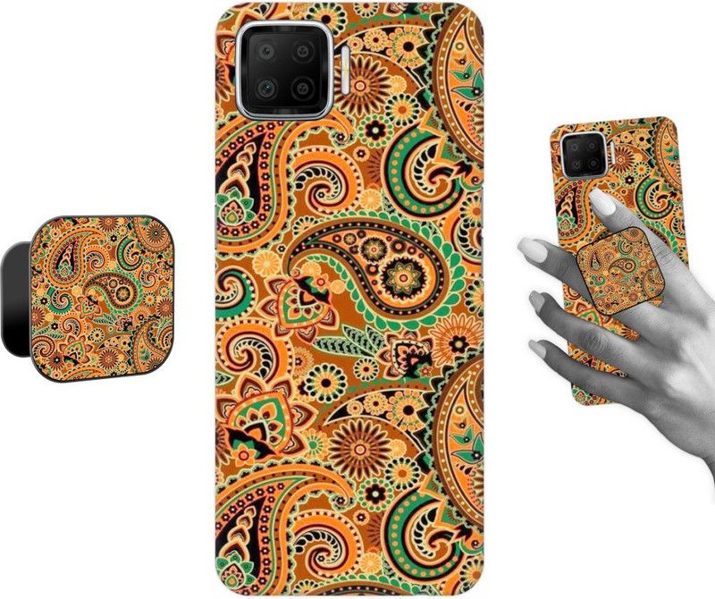 COBIERTAS Back Cover for Oppo F17  (Multicolor, Cases with Holder, Pack of: 2)