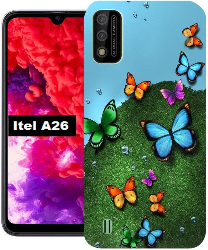 Ghumakkad Back Cover for Itel A26  (Multicolor, Dual Protection, Silicon, Pack of: 1)