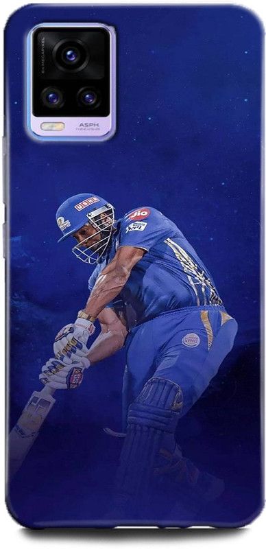 Afterglow Back Cover for Vivo V20 pro CRICKET, IPL, IPL LOGO, MI LOGO, MUMBAI INDIANS, POLLARD  (Multicolor, Shock Proof, Pack of: 1)