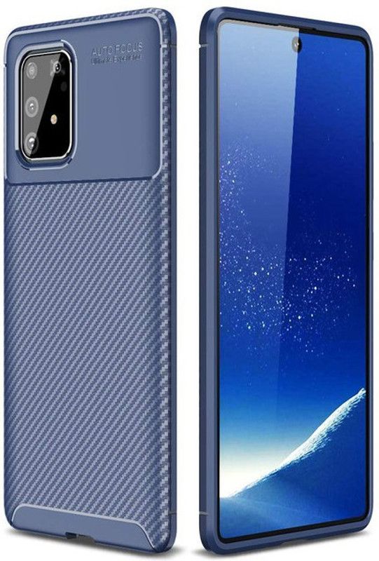 Elica Back Cover for Samsung Galaxy S10 Lite 2020  (Blue, Grip Case, Silicon, Pack of: 1)