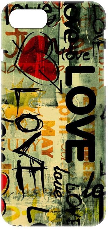 Smutty Back Cover for Apple iPhone 7 - Love Graffiti Print  (Multicolor, Hard Case, Pack of: 1)