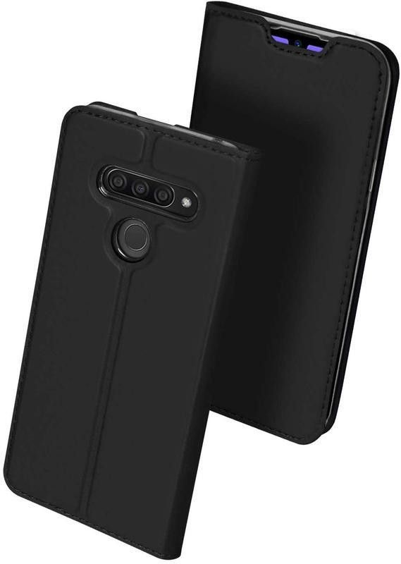 Elica Flip Cover for LG Q60  (Black, Shock Proof, Pack of: 1)