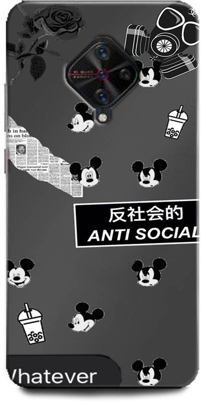 Afterglow Back Cover for Vivo S1 Pro black and white, black, white  (Multicolor, Dual Protection, Pack of: 1)