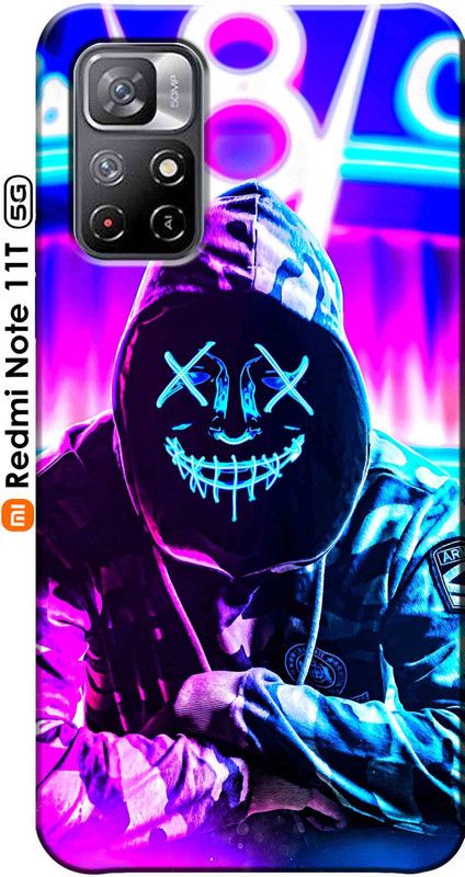 Rockerspot Back Cover for Redmi Note 11T 5G 2652  (Multicolor, Anti-radiation, Silicon, Pack of: 1)