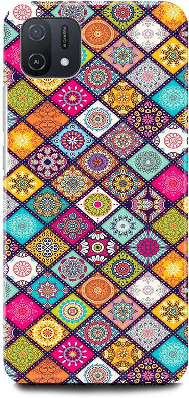 JUGGA Back Cover for OPPO A16E, CPH2421, MANDALA, ART, ABSTRACT, ART, COLORFUL  (Multicolor, Hard Case, Pack of: 1)