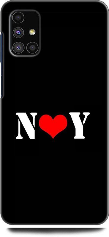 Afterglow Back Cover for SAMSUNG Galaxy M51 N Y, N LOVES Y, NAME, LETTER, ALPHABET, NY LOVE, HART  (Multicolor, Shock Proof, Pack of: 1)