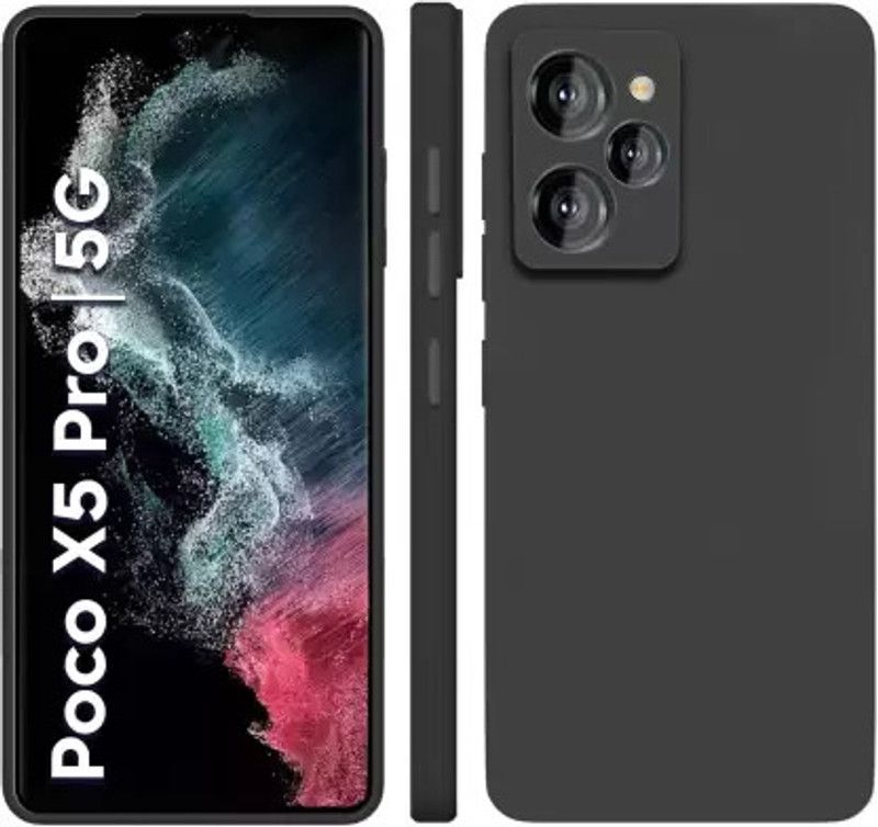 filbay Back Cover for Poco X5 Pro 5G  (Black, Shock Proof, Pack of: 1)