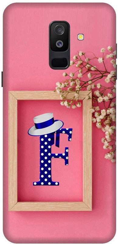 SSMORYA Back Cover for Samsung Galaxy On8, F letter, Pink Multicolour Printed  (Multicolor, Shock Proof, Pack of: 1)