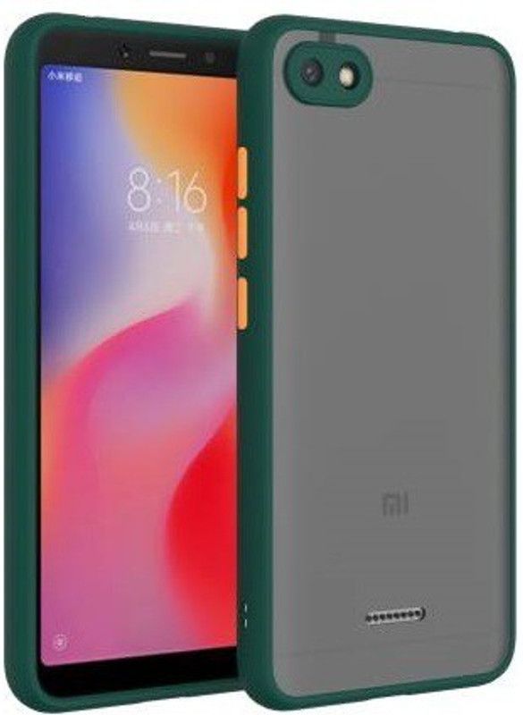 Obstinate Back Cover for Mi Redmi 6A, CAMERA PROTECTION CASE, SMOKE CASE  (Green, Hard Case, Pack of: 1)