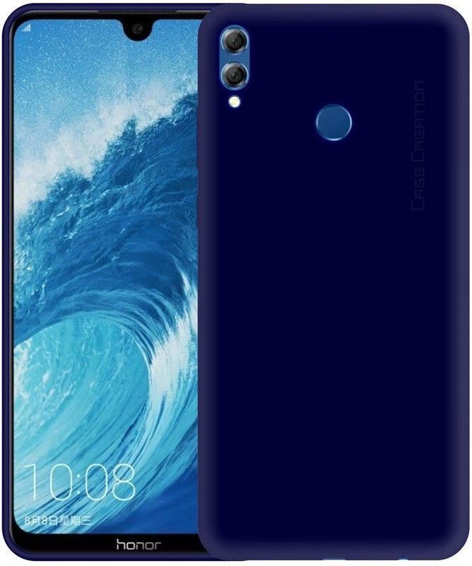 CASE CREATION Back Cover for Huawei Honor 8X  (Blue, Dual Protection, Pack of: 1)
