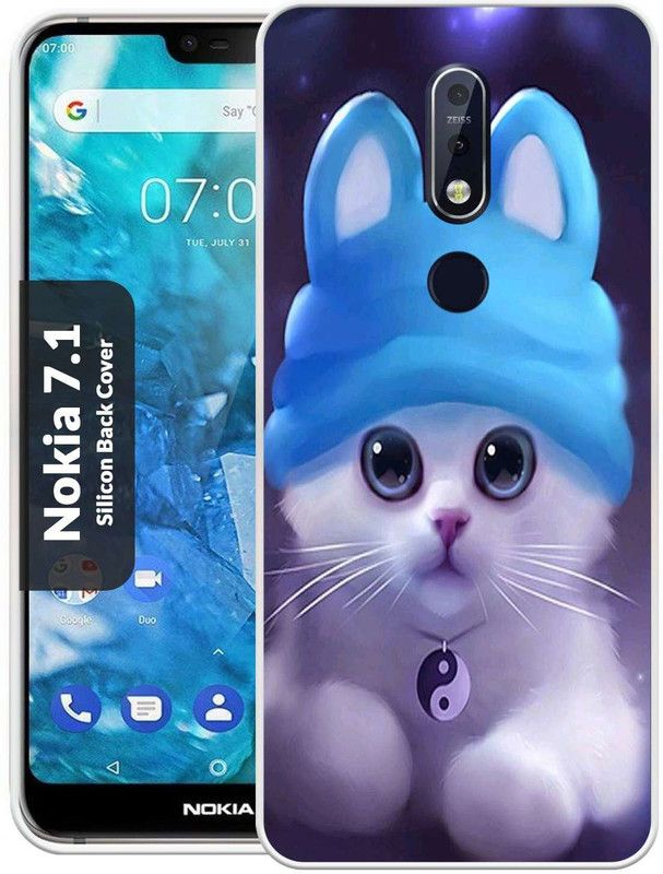 Khadoliya Back Cover for Nokia 7.1  (Multicolor, Grip Case, Silicon)