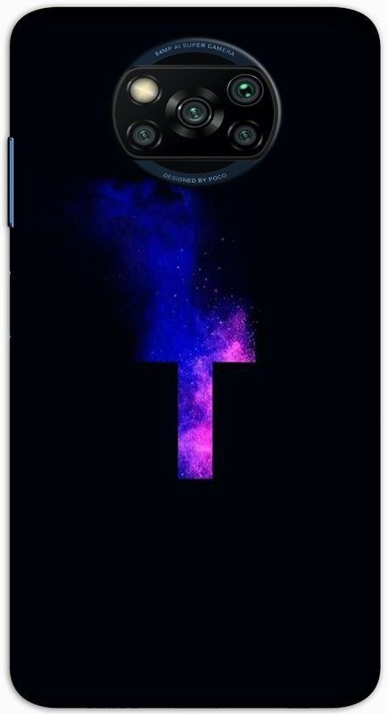 CROKIAN Back Cover for POCO X3  (Black, Blue, Hard Case, Pack of: 1)