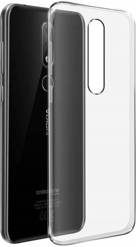 Power Back Cover for Nokia 6.1 Plus  (Transparent, Pack of: 1)