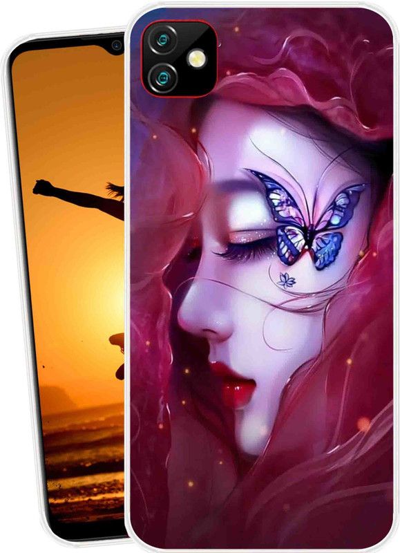 Mkprint Back Cover for Gionee Max Pro  (Maroon, White, Silicon)