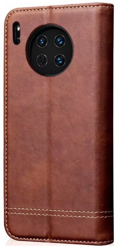 DOB Book Cover for Huawei Mate 30 PRO  (Brown, Magnetic Case, Pack of: 1)