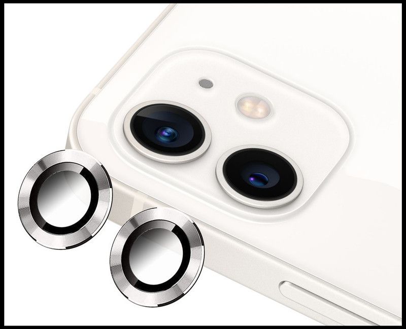 Ychroze Back Camera Lens Ring Guard Protector for iPhone 12  (Pack of: 1)