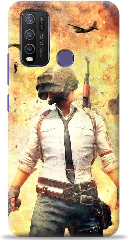 Loffar Back Cover for Vivo Y30  (Gold, Shock Proof, Pack of: 1)