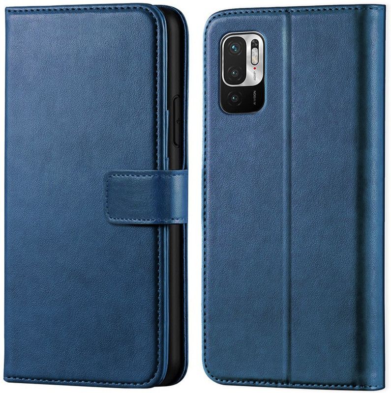 ponyta Flip Cover for Redmi Note 10t 5g  (Blue, Dual Protection, Pack of: 1)