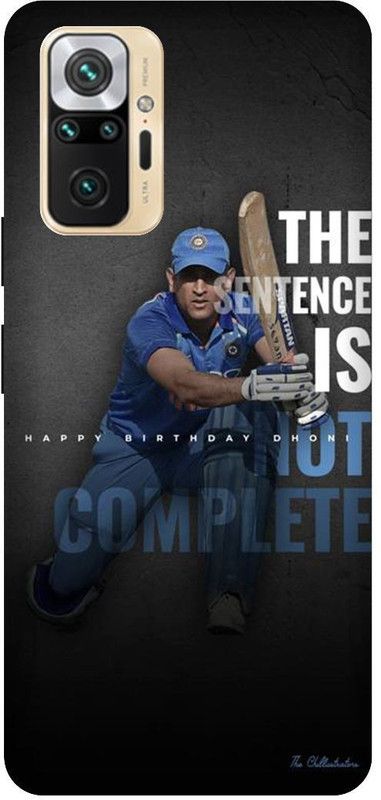UMPRINT Back Cover for Redmi Note10 Pro Ms Dhoni Mahi Cricketer Printed Back Cover  (Multicolor, Hard Case, Pack of: 1)