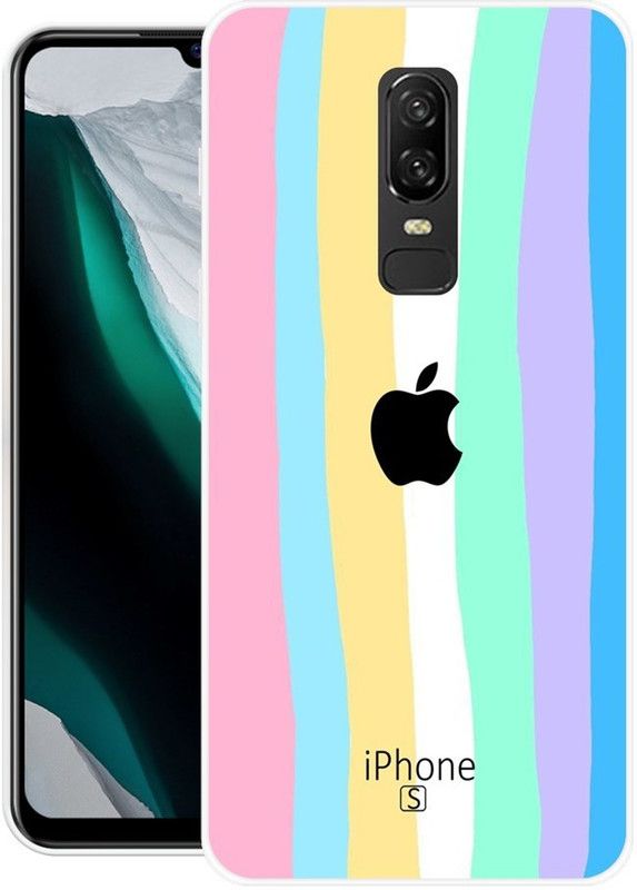 Krtagy Back Cover for OnePlus 6  (Multicolor, Dual Protection, Silicon, Pack of: 1)