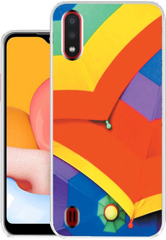 Case Club Back Cover for Samsung Galaxy A01  (Multicolor, Grip Case, Silicon)