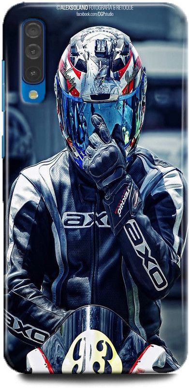 FIKORA Back Cover for Samsung Galaxy A50s/SM-A507FZLVINS BIKE RIDER PRINTED  (Multicolor, Hard Case, Pack of: 1)