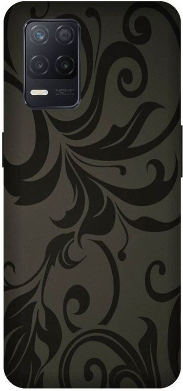 UMPRINT Back Cover for Realme 8/RMX3085 Art Design Black Printed Back Cover  (Multicolor, Hard Case, Pack of: 1)