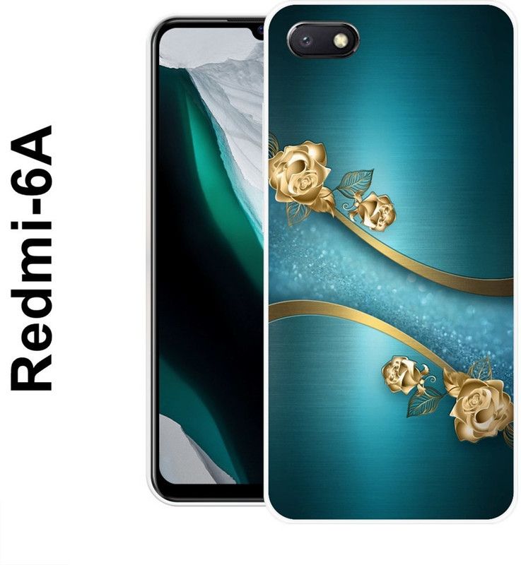 REALKING Back Cover for Redmi 6A  (Blue, Brown, Grip Case, Silicon)