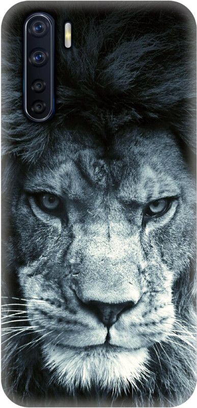Smutty Back Cover for Oppo F15, CPH2001 - Lion Print  (Multicolor, Hard Case, Pack of: 1)