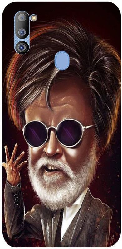 Golden Mask Back Cover for Sky Hawk Back Cover For Samsung Galaxy M21 Rajnikant Cartoon  (Multicolor, Waterproof, Silicon, Pack of: 1)