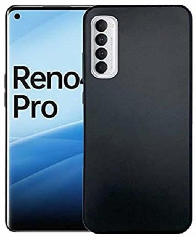 RF Mobiles Back Cover for OPPO Reno 4 Pro  (Black, Shock Proof, Pack of: 1)