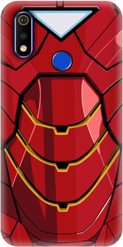 Smutty Back Cover for Realme 3, RMX1825, RMX1821 - Iron Suit Print  (Multicolor, Hard Case, Pack of: 1)