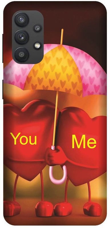 Yoprint Back Cover for Samsung Galaxy M32 You And Me Text,You And Me Printed cover  (Multicolor, Hard Case, Pack of: 1)