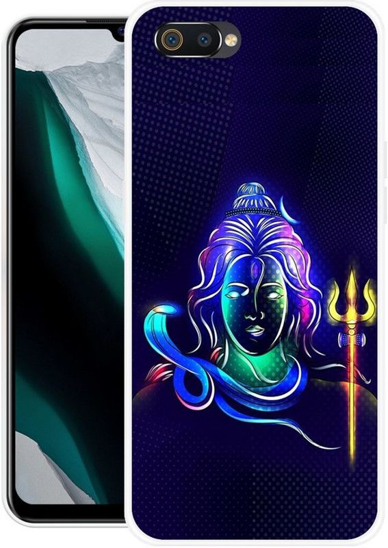 DESILOVE Back Cover for Realme C1, Oppo A3s  (Blue, Grip Case, Silicon, Pack of: 1)