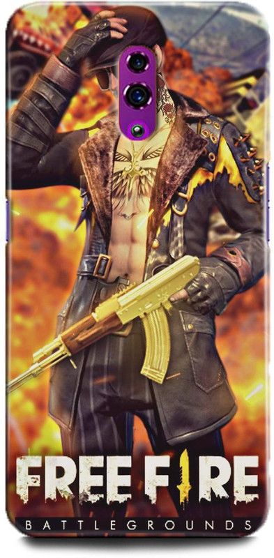 INTELLIZE Back Cover for Oppo Reno/CPH1919 free fire,Printed  (Multicolor, Shock Proof, Pack of: 1)