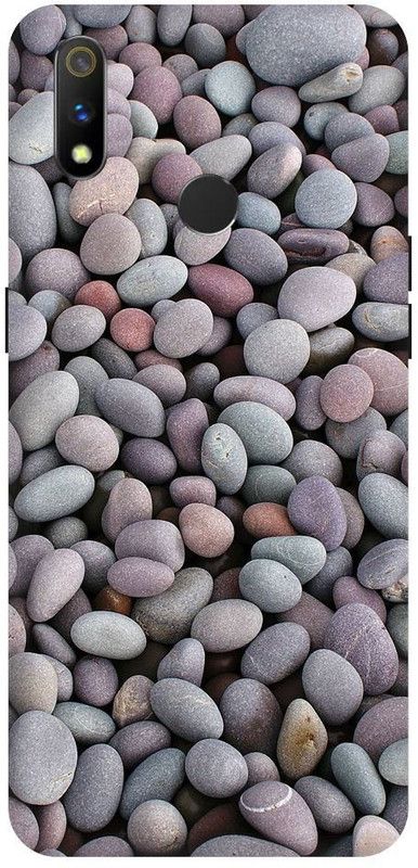 URCHIN Back Cover for Realme 3 stones, water, colourfull stones, natural  (Multicolor, Shock Proof, Pack of: 1)