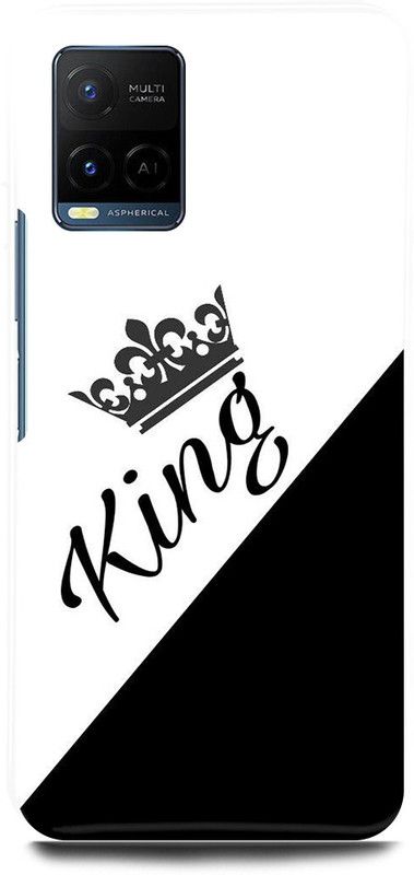 play fast Back Cover for Vivo Y21E KING, PRINCE, RAJA  (White, Hard Case, Pack of: 1)