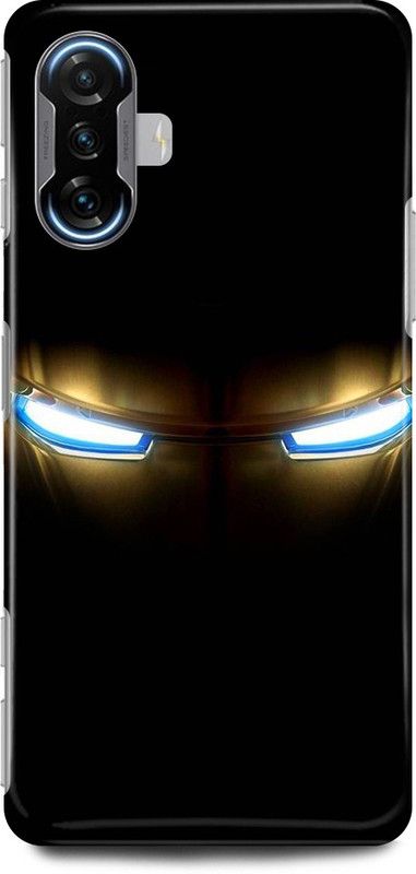 play fast Back Cover for POCO F3 GT IRON, MAN, MARVEL, SUPER, HERO  (Black, Hard Case, Pack of: 1)