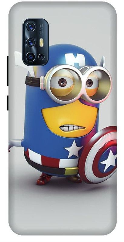 SSMORYA Back Cover for Vivo V17 Minions Printed Back Cover  (Multicolor, Waterproof, Pack of: 1)