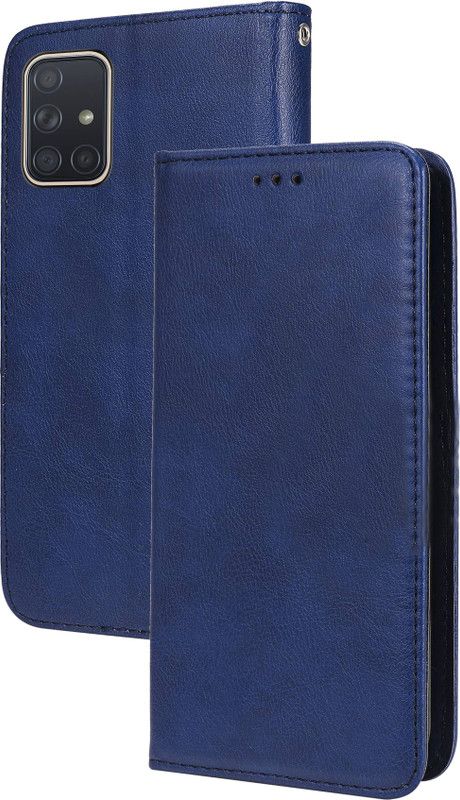 Unistuff Back Cover for Samsung Galaxy A71  (Blue, Dual Protection, Pack of: 1)
