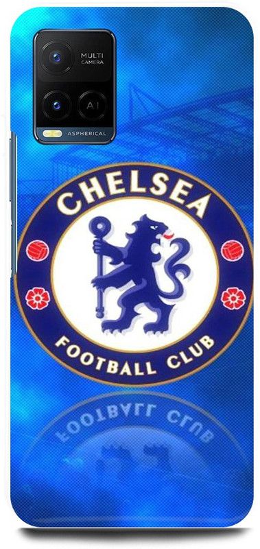 play fast Back Cover for Vivo Y21E CHELSEA, LOGO, SIGN, DESIGN  (Blue, Hard Case, Pack of: 1)