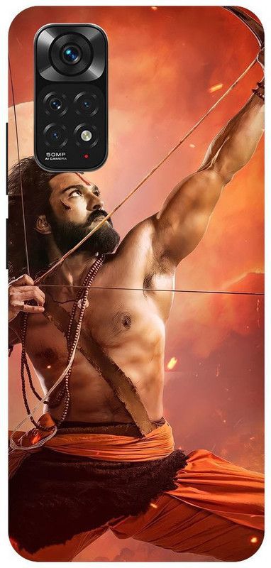 THE NARAYANA COLLECTIONS Back Cover for REDMI NOTE 11-RAM,CHARAN,TELUGU,STAR,RRR  (Multicolor, Hard Case, Pack of: 1)