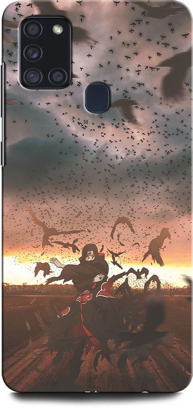 GRAFIQE Back Cover for SAMSUNG Galaxy A21s ITACHI UCHIHA, GIRL, ANIMATION, ANIME, CARTOON  (Multicolor, Shock Proof, Pack of: 1)