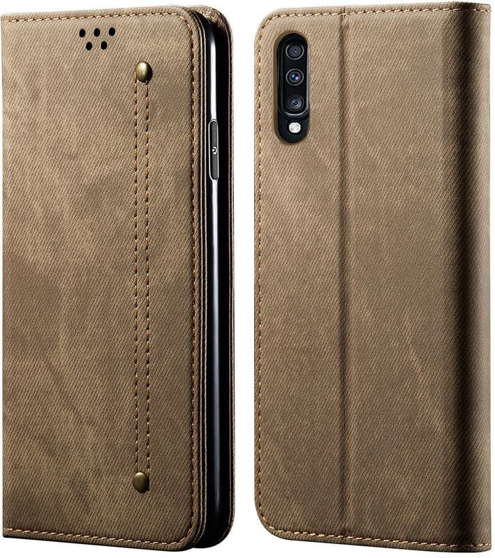 HEAVY DUTY Pouch for Samsung Galaxy A70s / Galaxy A70  (Khaki, Magnetic Case, Pack of: 1)