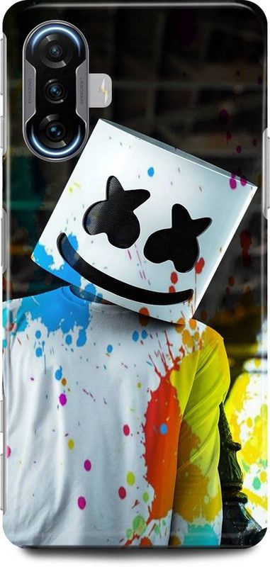 play fast Back Cover for POCO F3 GT MARSHMELLOW, MARSHMELLO, MUSIC, DJEDM, ARTJOKER  (Multicolor, Hard Case, Pack of: 1)