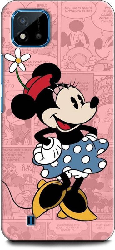 INDICRAFT Back Cover for Realme C11 2021, RMX3231 MINNIE MOUSE, DISNEY, COMIC, CLUBHOUSE  (Multicolor, Dual Protection, Pack of: 1)