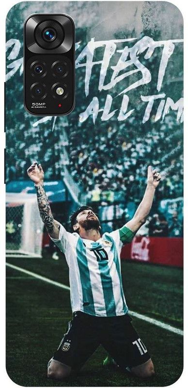 THE NARAYANA COLLECTIONS Back Cover for REDMI NOTE 11s-MESSI,FOOTBALL,SPORTS,STYLISH  (Multicolor, Hard Case, Pack of: 1)
