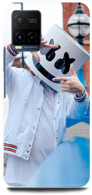 play fast Back Cover for Vivo Y21T, V2135 MARSHMELLOW, MARSHMELLO, MUSIC, DJEDM, ARTJOKER  (White, Hard Case, Pack of: 1)