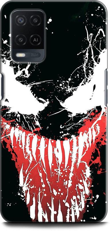 INDICRAFT Back Cover for OPPO A54, CPH2239 VENOM, EDDIE BROCK, SYMBIOTE, MARVAL, COMIC, SUPERHERO  (Multicolor, Dual Protection, Pack of: 1)