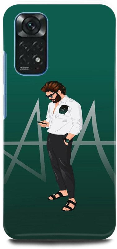 play fast Back Cover for Redmi Note 11S ALLU, ARJUN, SOUTH, HERO, ACTOR, PUSHPA  (Green, Hard Case, Pack of: 1)